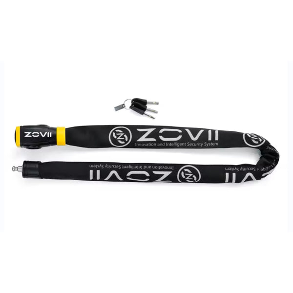 ZOVII Carbide Reinforced Stainless Steel Chain Lock with 120dB Anti-theft Security Alarm 10MM diameter 1200mm/ 1500mm Length ZCL10