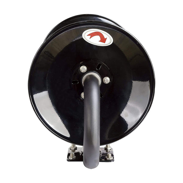 SuperHandy Air Hose Hand Crank Reel Retractable 3/8" Inch x 30m Heavy Duty Steel Locking Spring (Hose Not Included) SKU:GEUR010