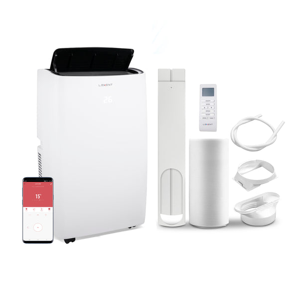 LEXENT AC6 Portable Air Conditioner / Heater 12000 BTU, 30L Dehumidifier, Model: LCH12WF