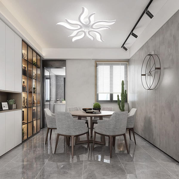 Garwarm LED Ceiling Light, 50W Flush Mount Ceiling Chandeliers Lights Fixture, Ceiling Lamp Chandelier for Living Room, Bedroom