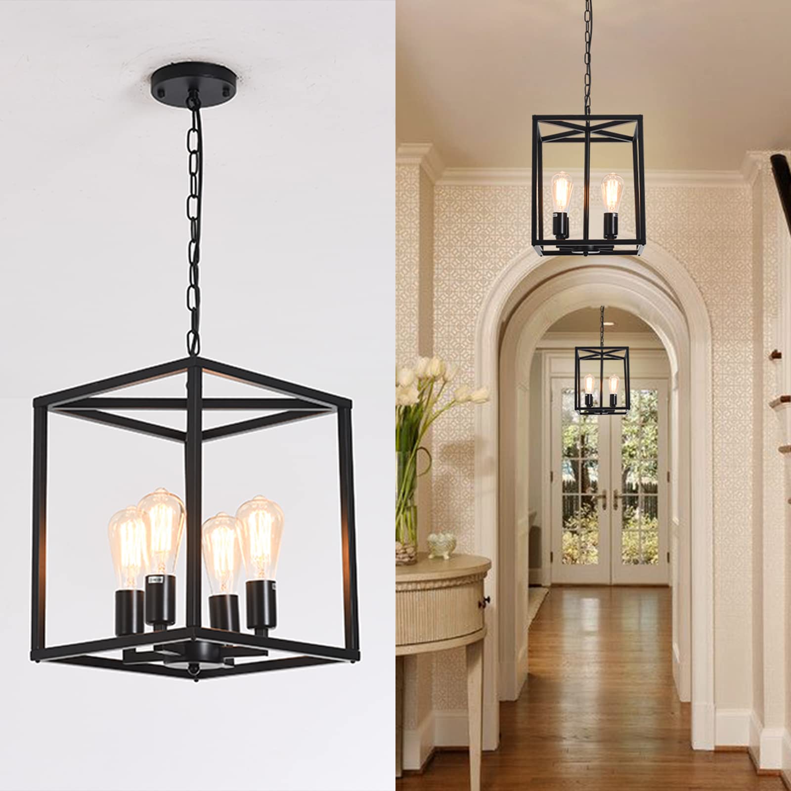 Farmhouse cage pendant light cheap
