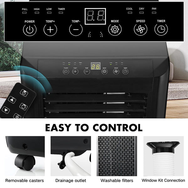 LEXENT AC2 Portable Air Conditioner 7000 BTU, Air Cooler, 20L Dehumidifier, Model: LC7B