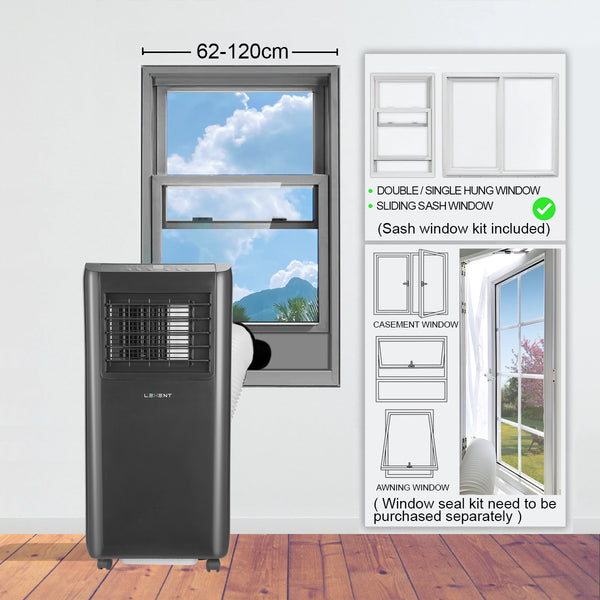 LEXENT AC2 Portable Air Conditioner 7000 BTU, Air Cooler, 20L Dehumidifier, Model: LC7B