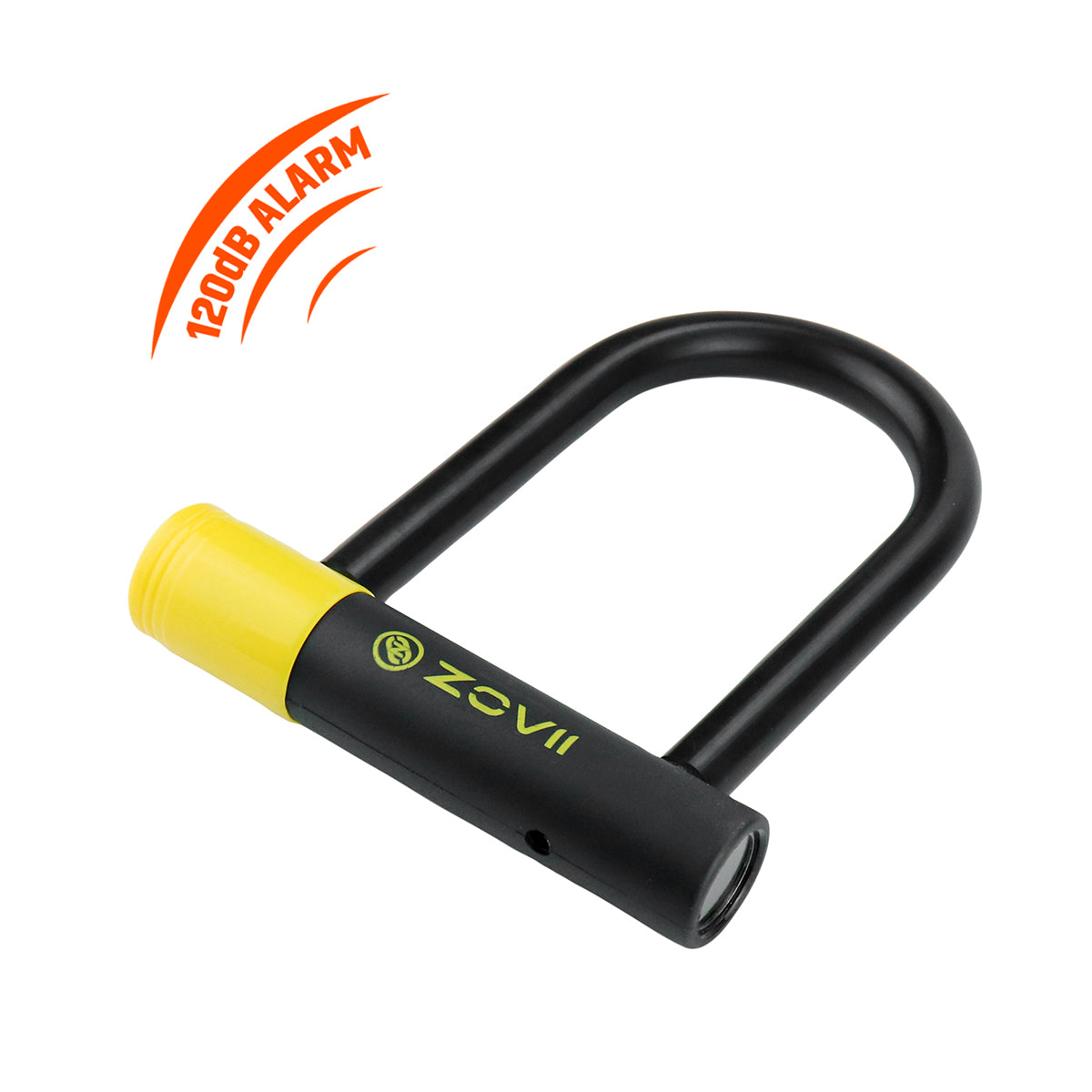 Zugg Locks 14mm Shackle ART Certified Noisy Cat ZUG14-230 U-Lock – 120dB Alarm ...